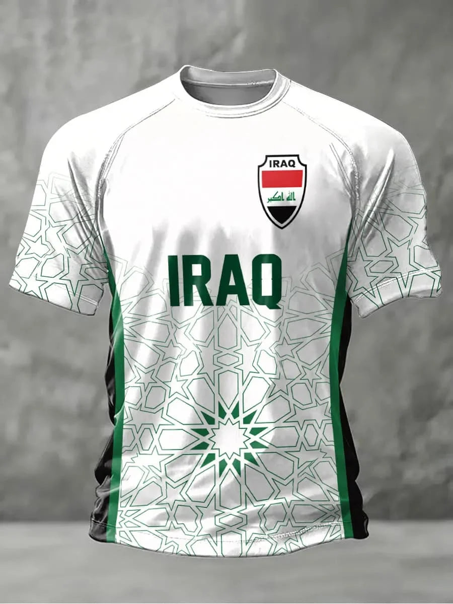 Iraq Team Soccer T Shirt
