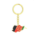 Afghanistan Map Flag Key Chain
