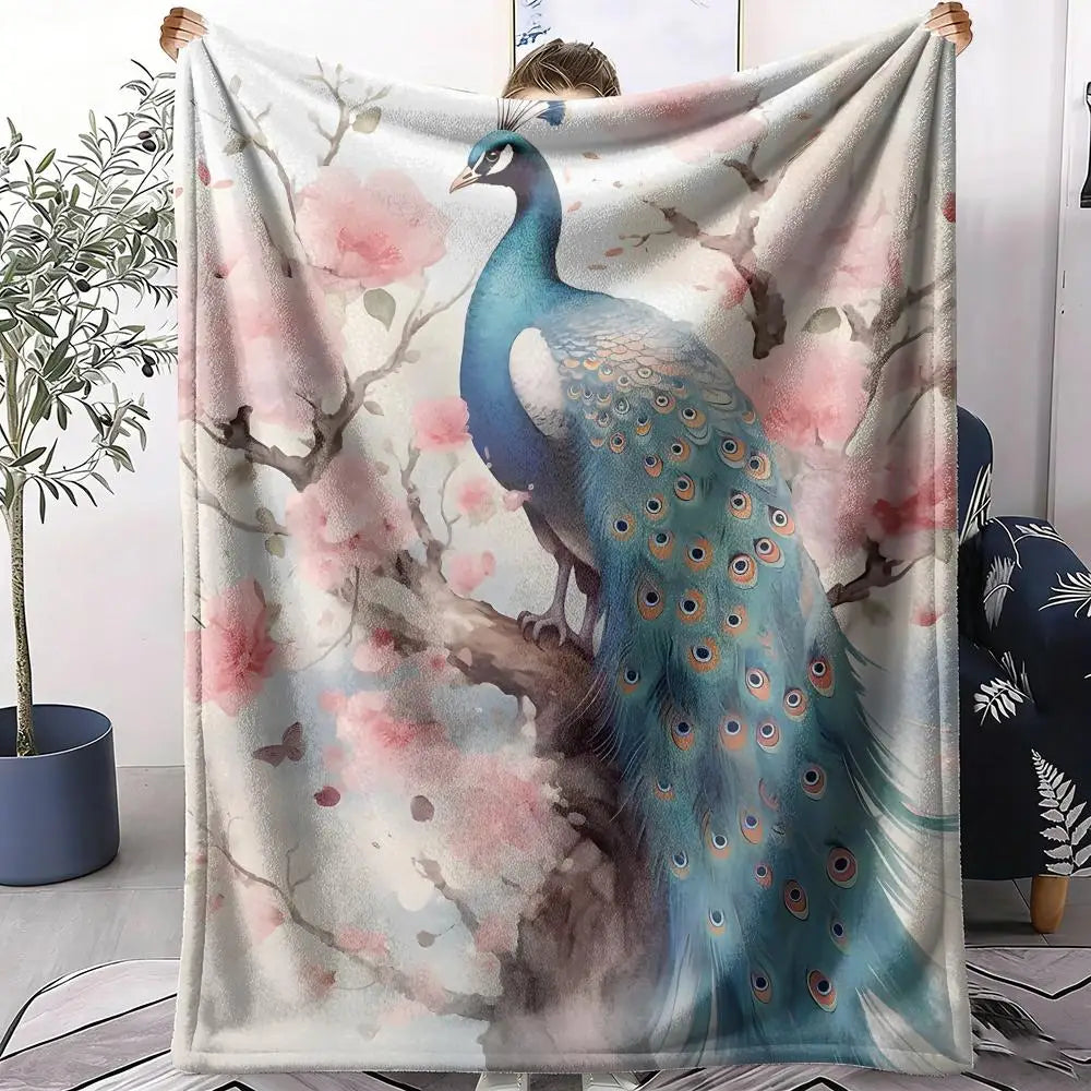 Peacock Throw Blanket