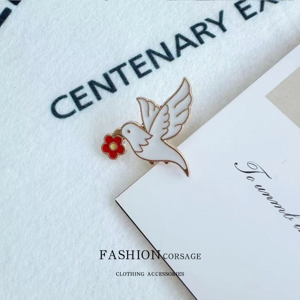 Peace Dove Olive Branch Pin