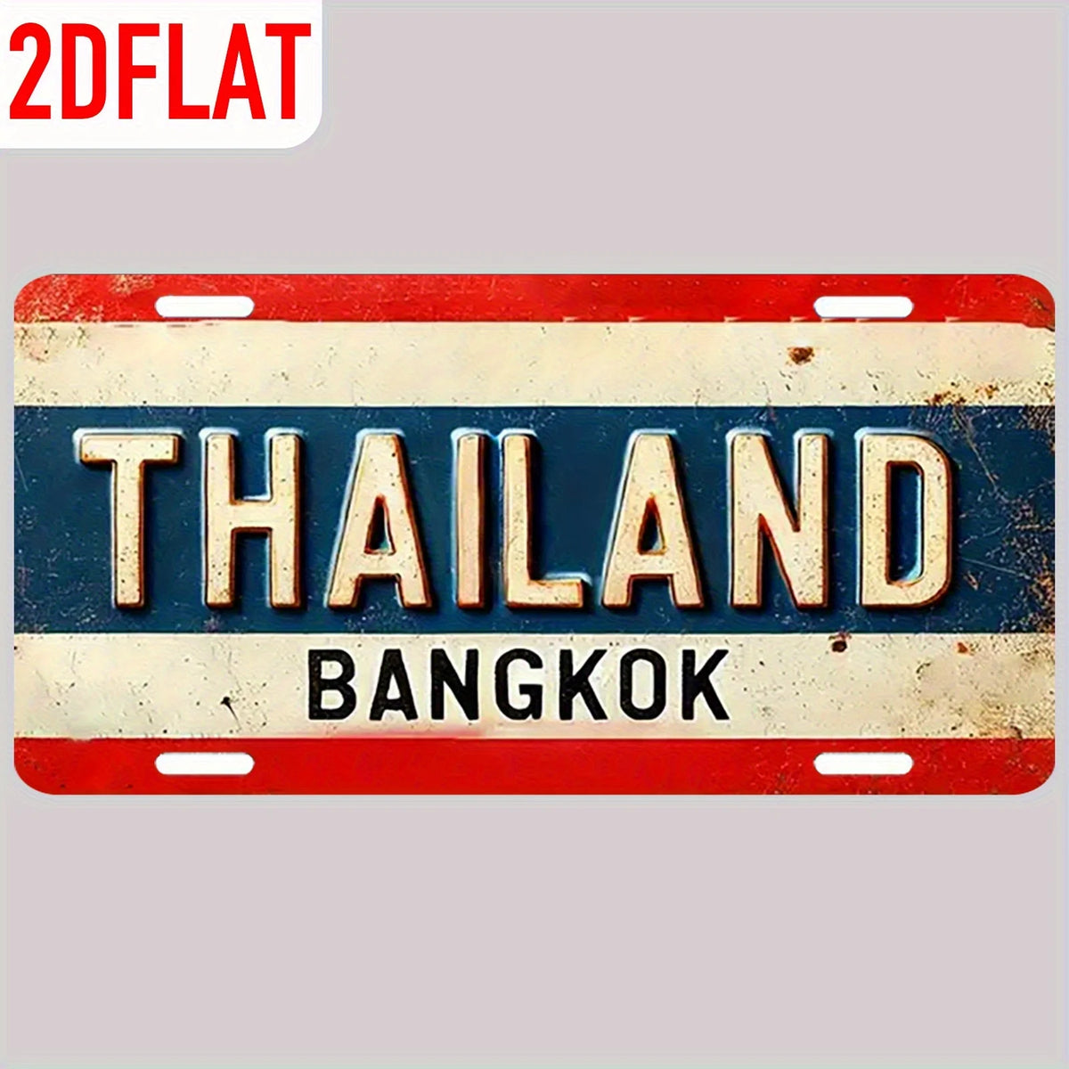 Thailand Bangkok Vintage License Plate