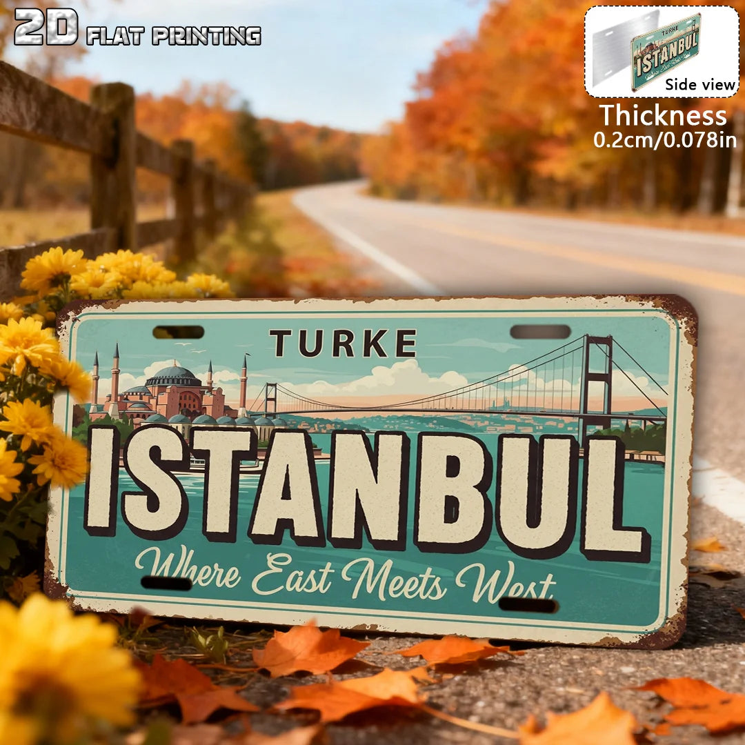 2D Flat Turkey Istanbul City Theme Decor