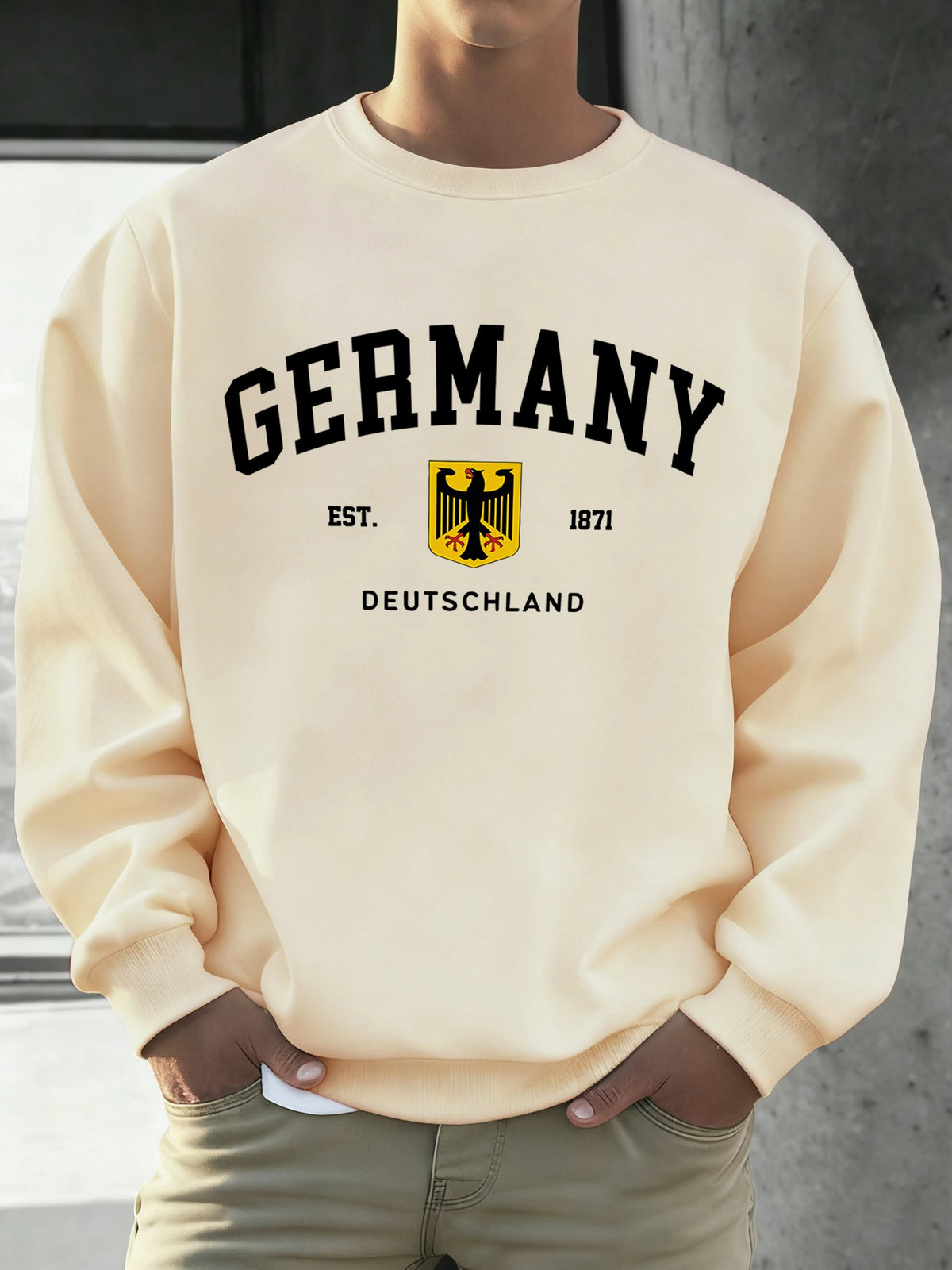 Germany Deutschland National Emblem Print Men Sweatshirt