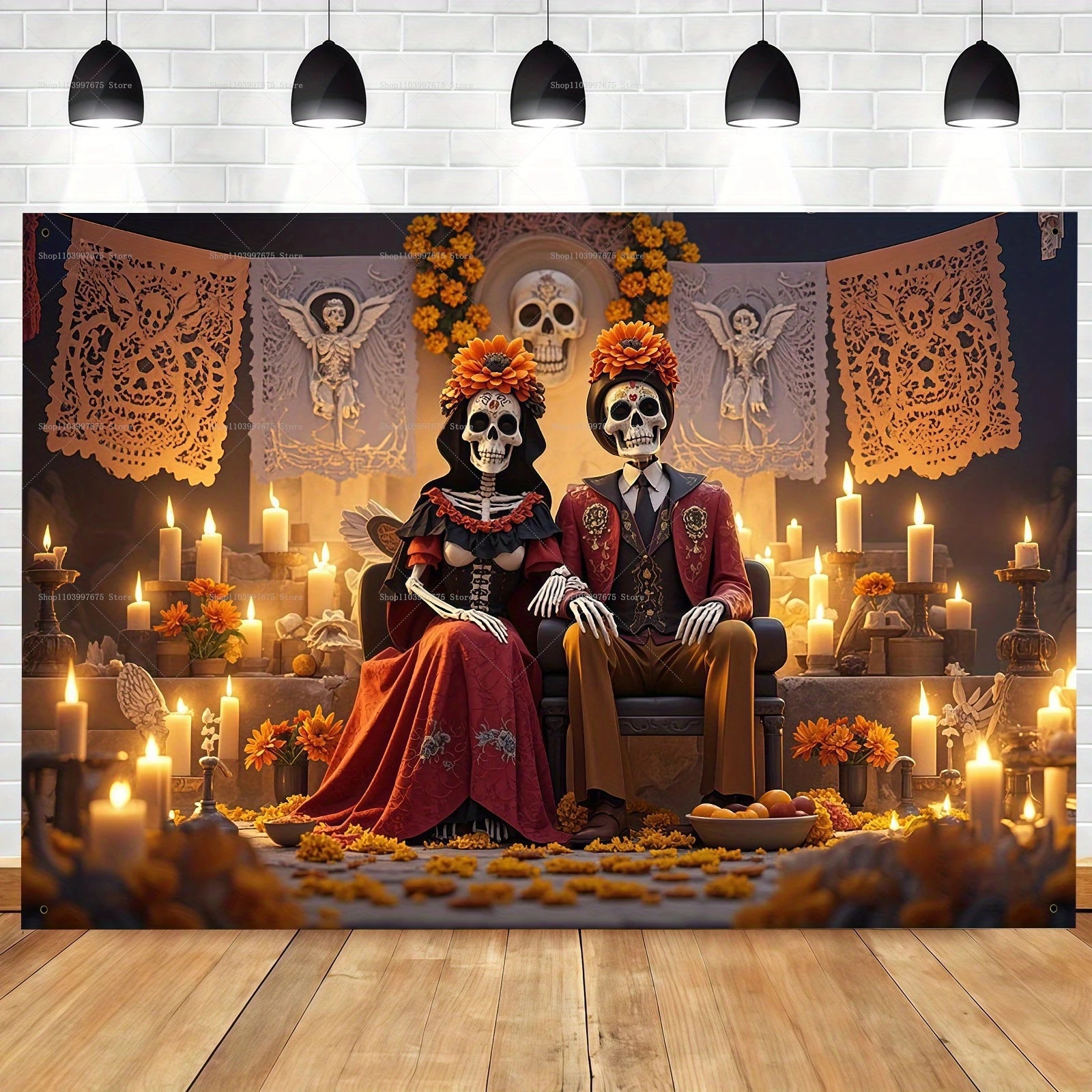 Day Of The Dead Photography Backdrop Mexican