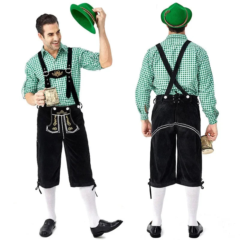 Men Bavarian Beer Male Costume German Oktoberfest