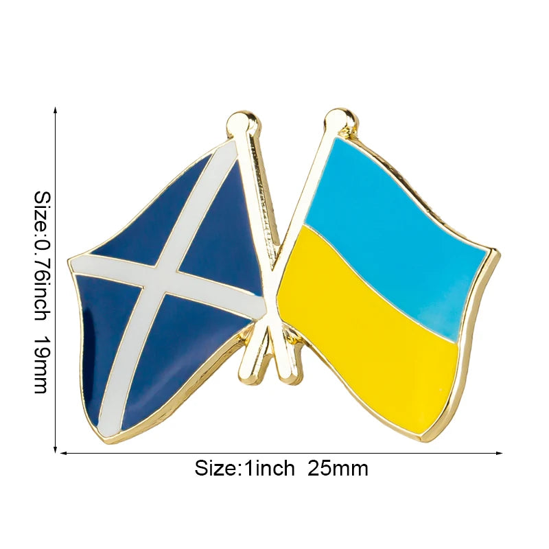 Ukraine Flag Laple Pin Badge