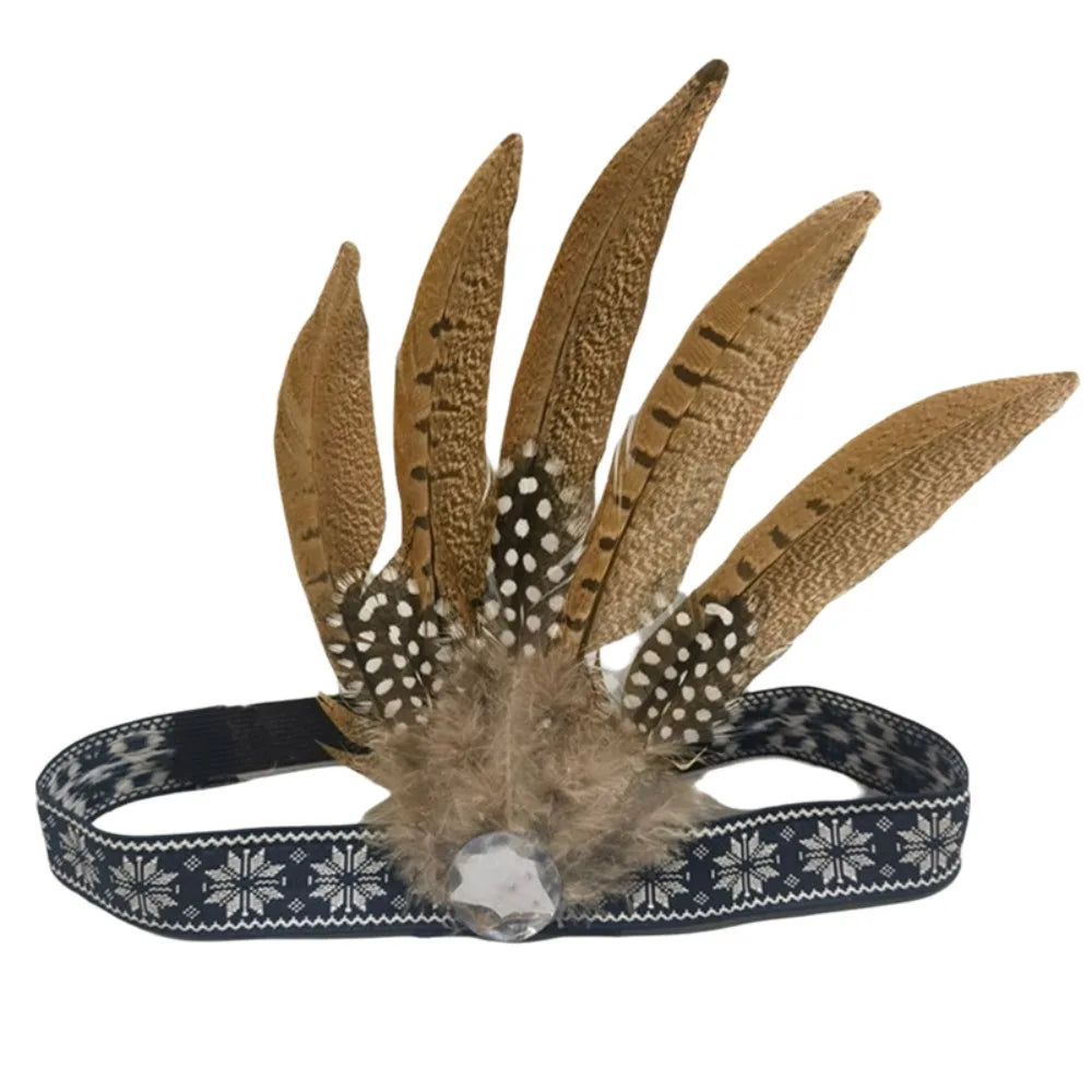 Decorative Ethnic Style Feathered Hairband