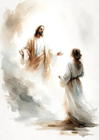 Jesus Sketch Canvas Posters