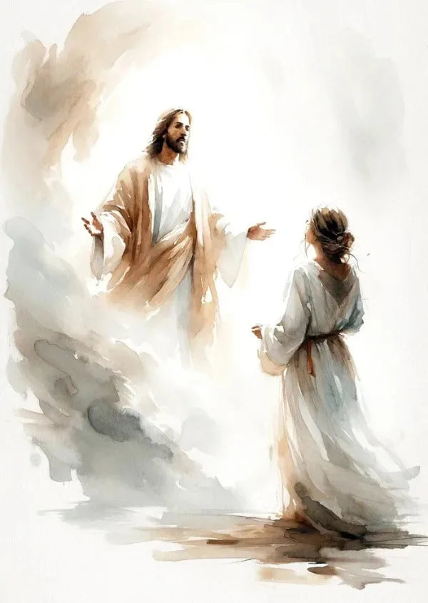 Jesus Sketch Canvas Posters