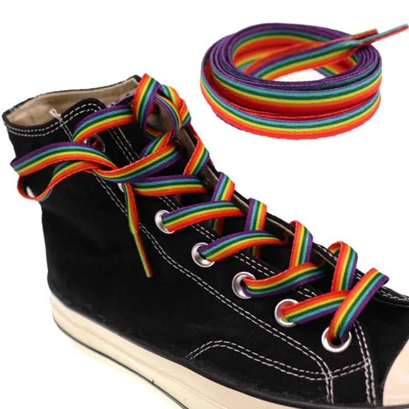 1Pair Rainbow Shoelace