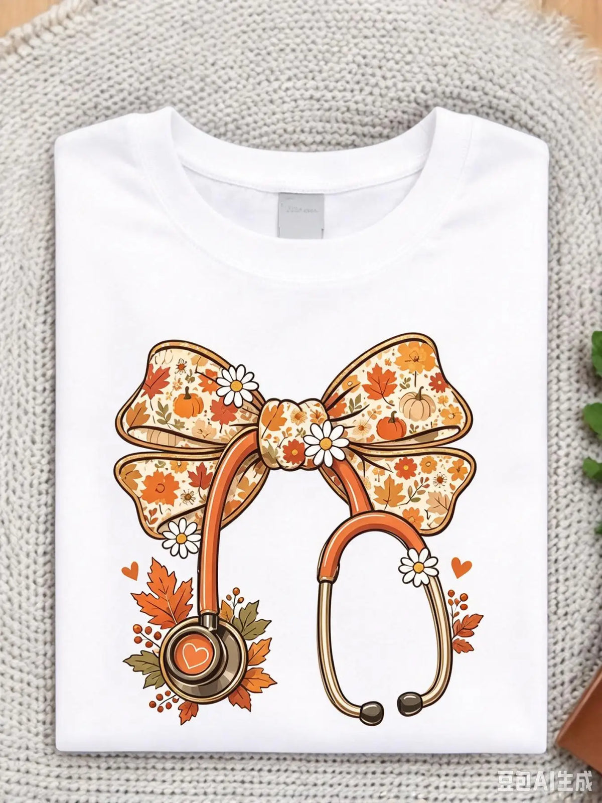 Thanksgiving Nurse Coquette Bow Sweatshirt