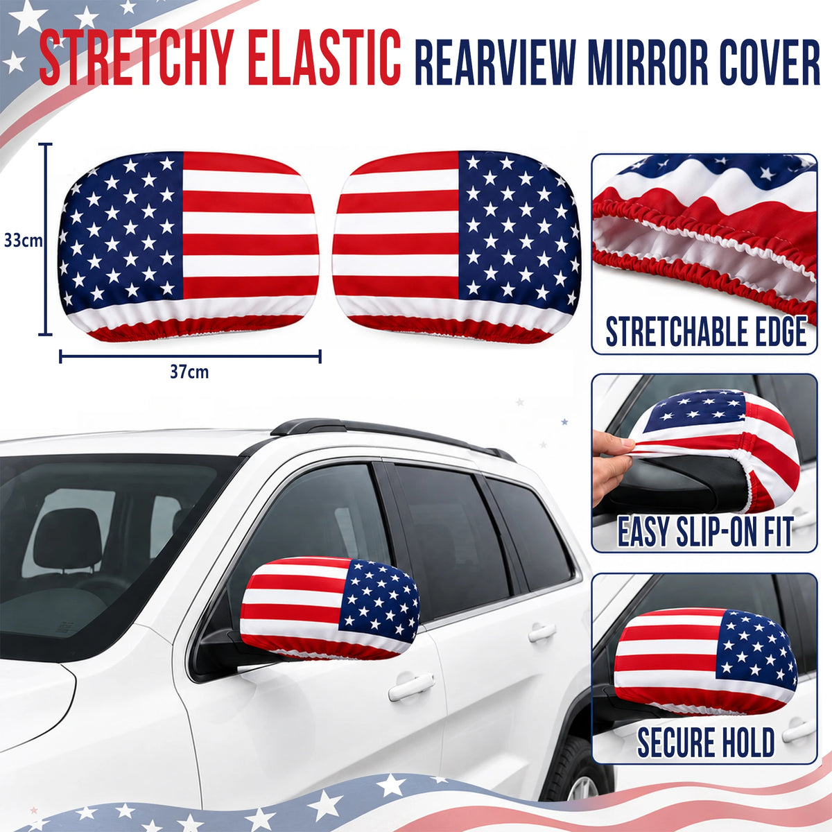 USA Car Hood Cover