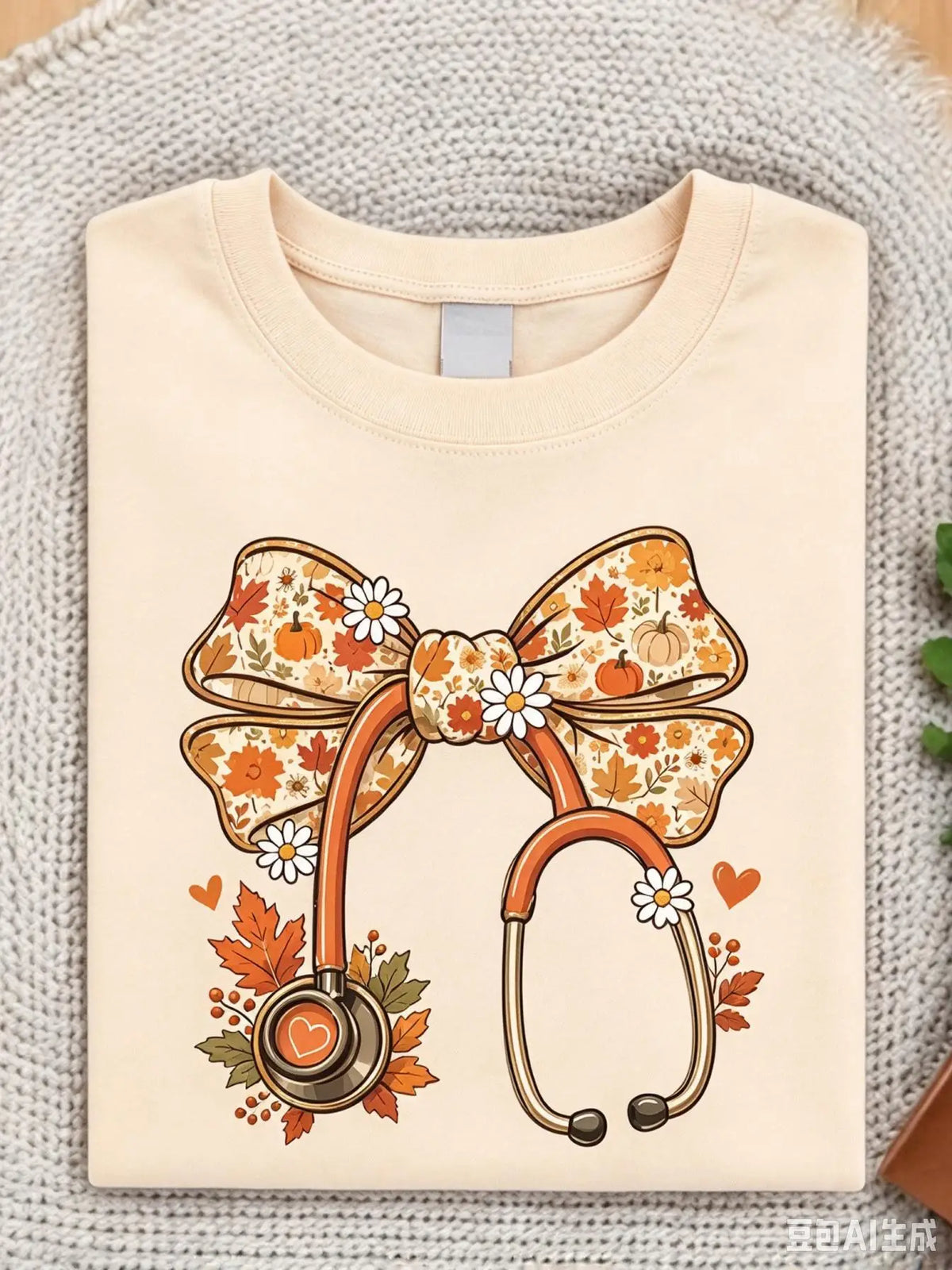 Thanksgiving Nurse Coquette Bow Sweatshirt
