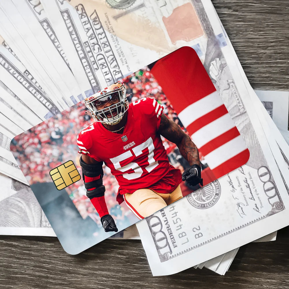 San Francisco 4-49ers NFLS Anti-Scratch Card Sticker