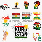 Kurdistan National Emblem Sticker