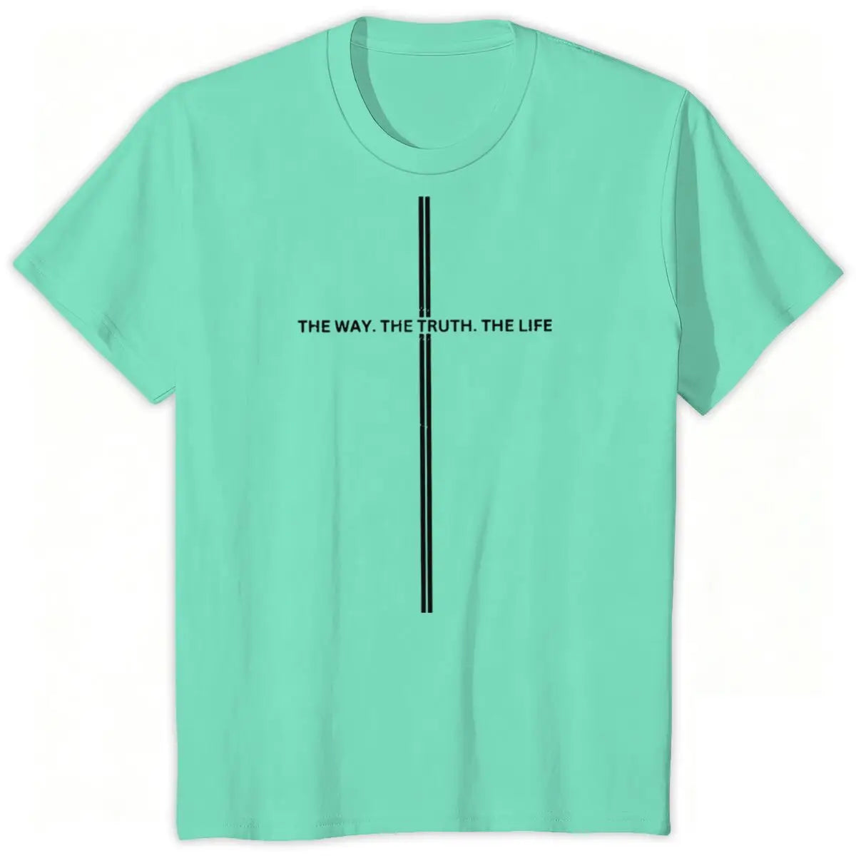 Jesus Cross Print Christian T-shirt
