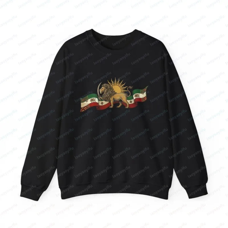 Lion and Sun Iran Design Sweatshirt