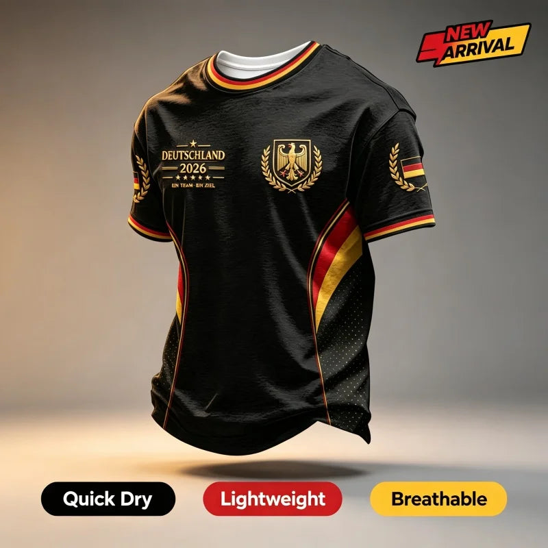 Soccer Jersey Black Red Color T-Shirt