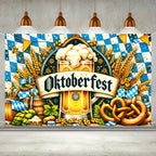 Oktoberfest theme banner 1 piece - Traditional German celebration background