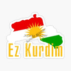 KURDISTAN Flag Car Stickers