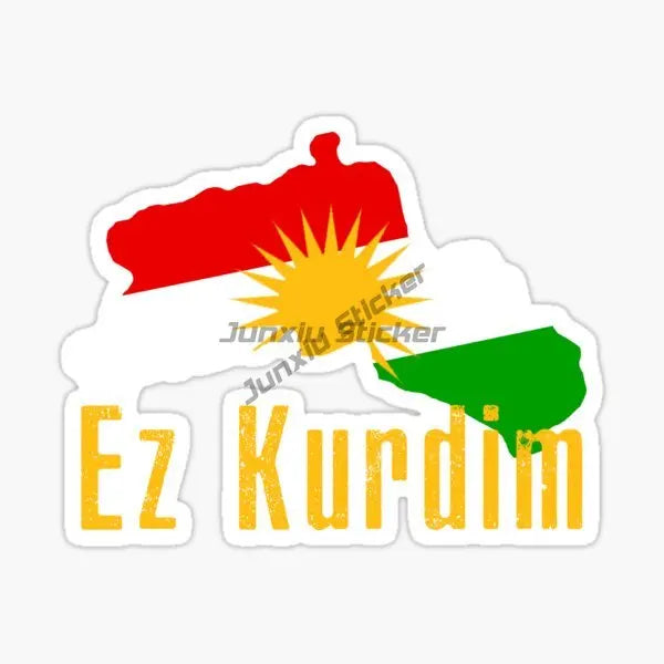 KURDISTAN Flag Car Stickers