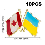 10pc Ukraine Friendship Badge International Collections
