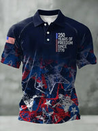 Polo Shirt USA Flag