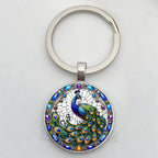 Beautiful Colorful Peacock Keychain