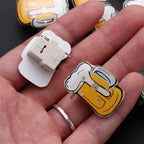 10pcs LED Brooches Pin Beer Mug Oktoberfest Pin
