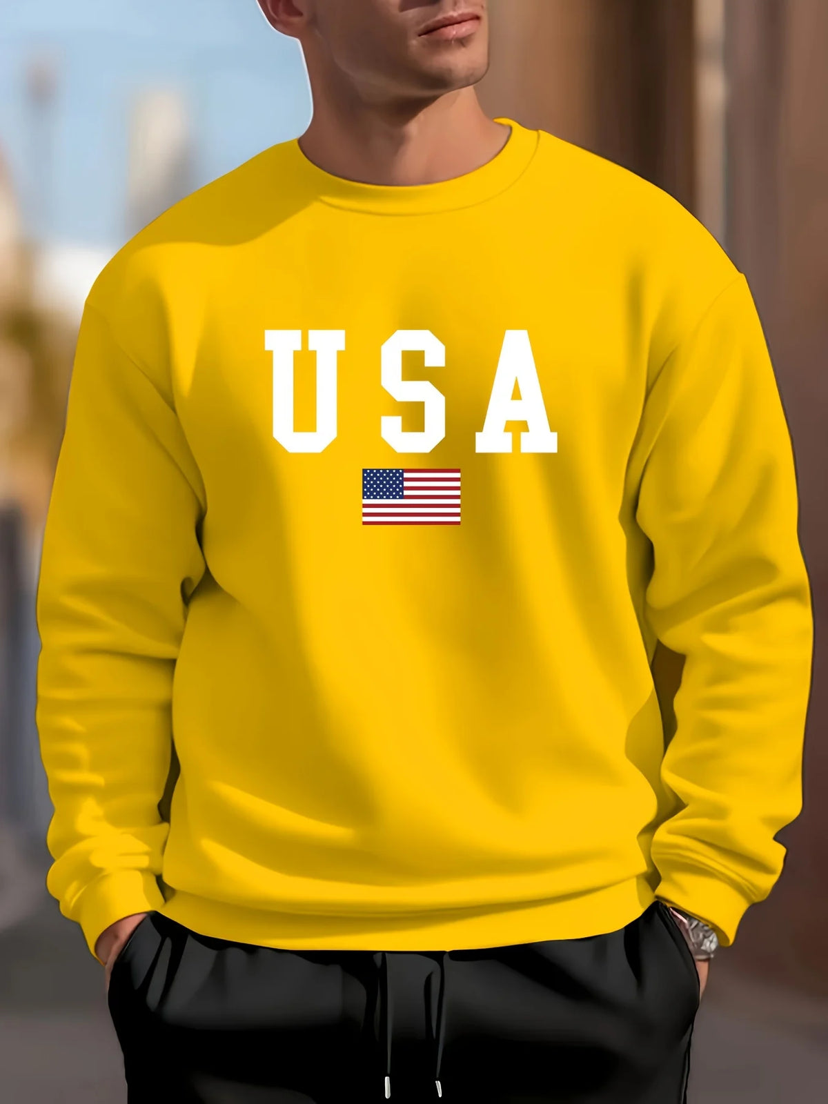 USA Flag Sweatshirt
