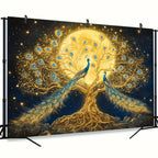 Golden Peacock Tapestry