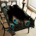 Peacock Tablecloth Decor