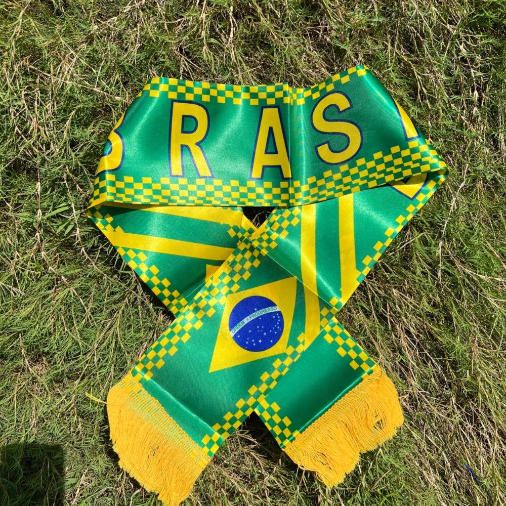Brazil Flag Scarf for Fans