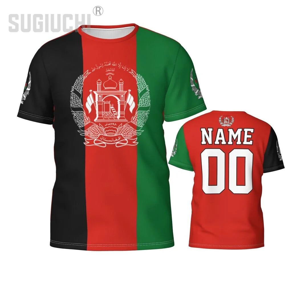 Afghanistan Flag Emblem 3D T-shirts