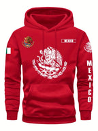 Hoodie Sweatshirt Mexican Flag Eagle – Warm Casual Top