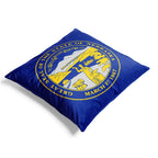 Nebraska Square Throw Pillow