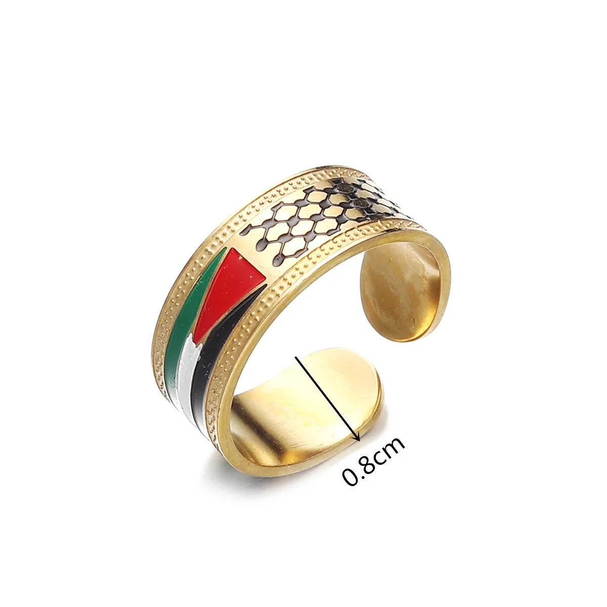 Stainless Steel Arabic Ring Jewelry