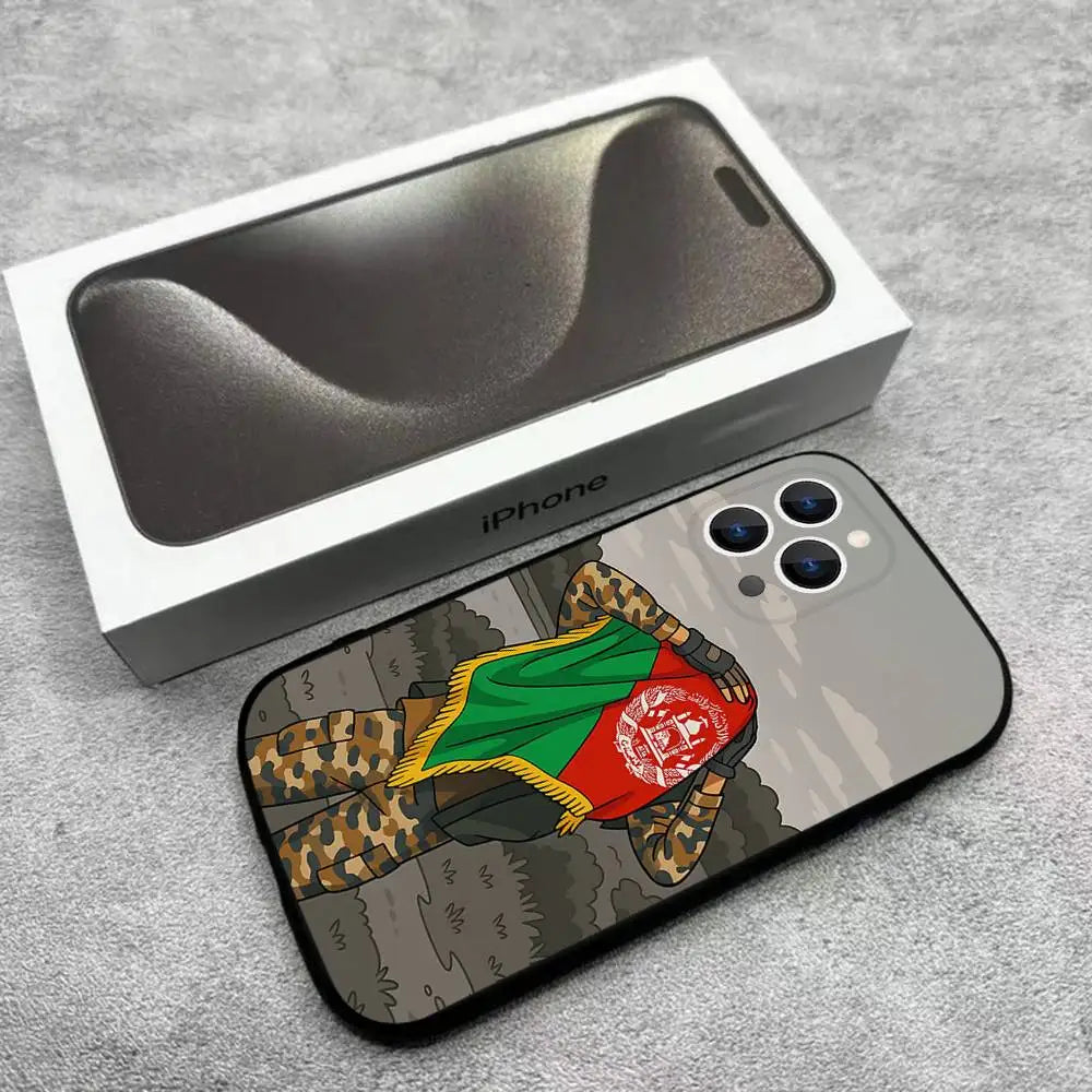 Flag of Afghanistan Phone Case For iPhone