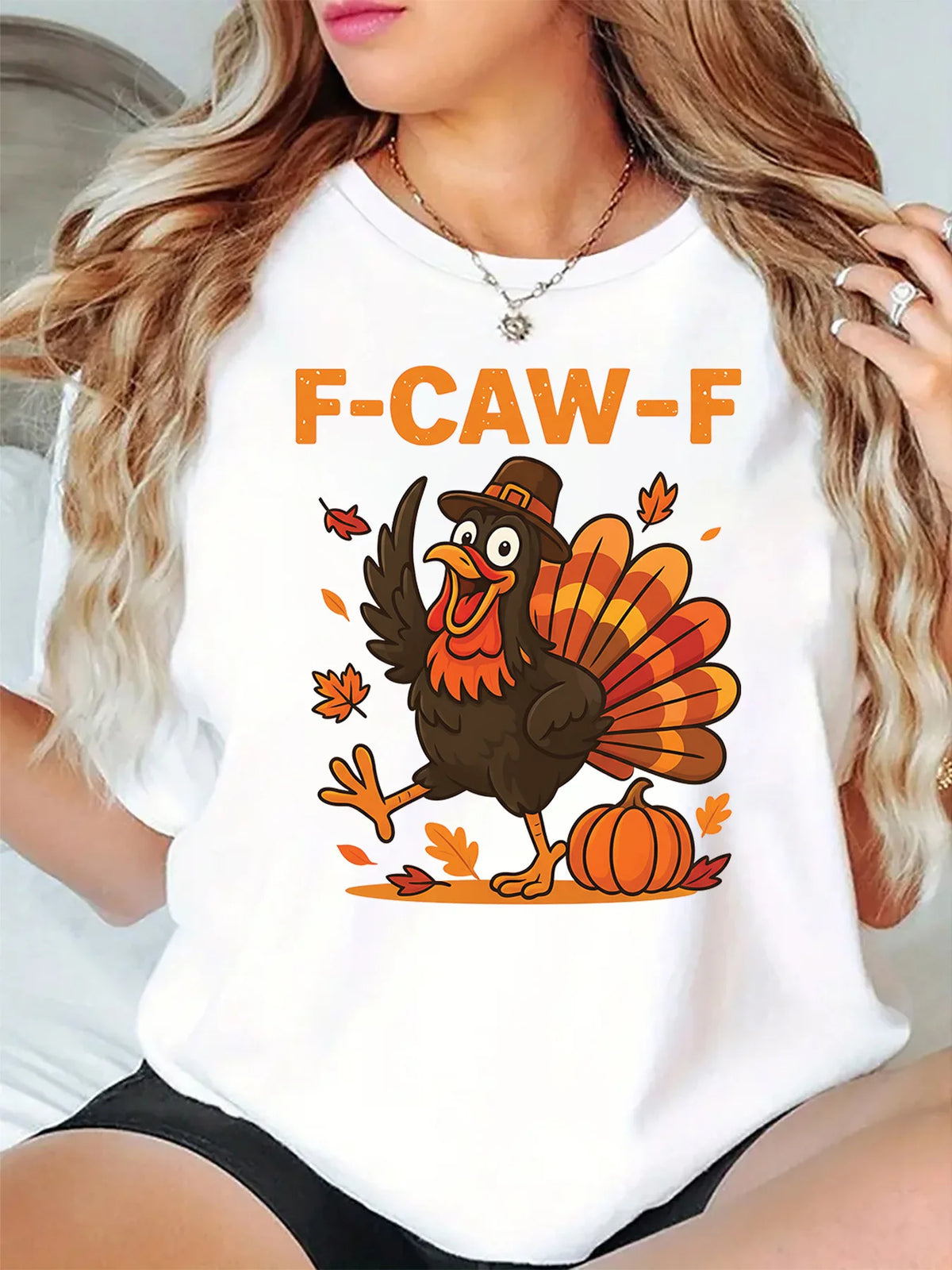 Thanksgiving Turkey Pilgrim Hat Graphic T Shirt