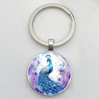 Beautiful Colorful Peacock Keychain