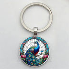 Beautiful Colorful Peacock Keychain