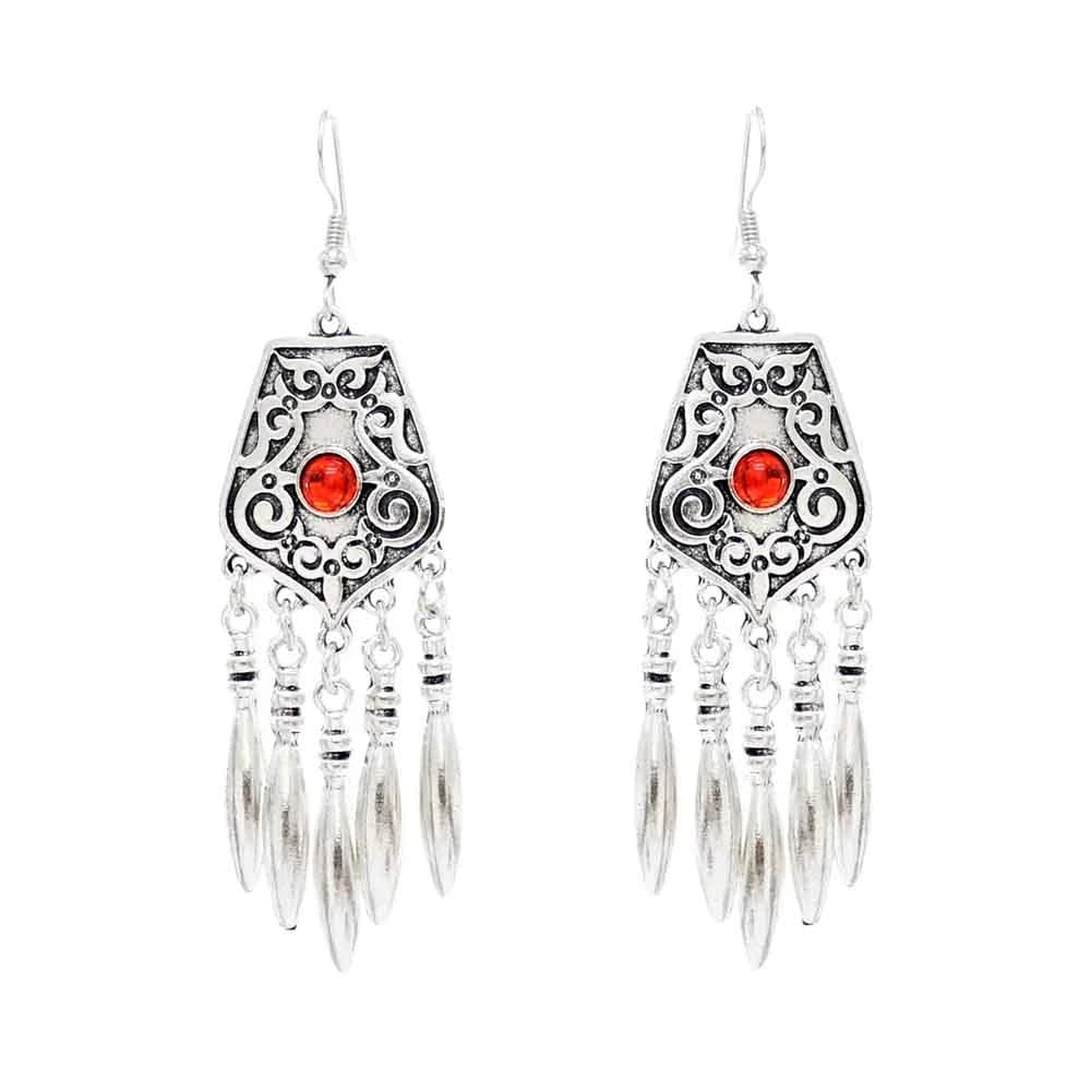 Silver Color Vintage Earrings