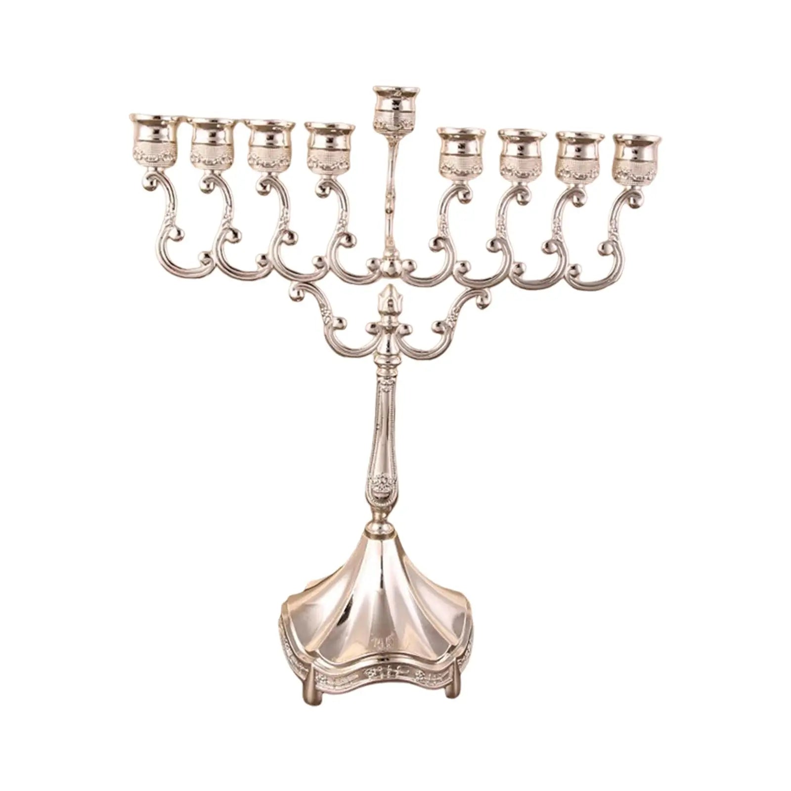 Hanukkah Menorah Candle Stands Tabletop