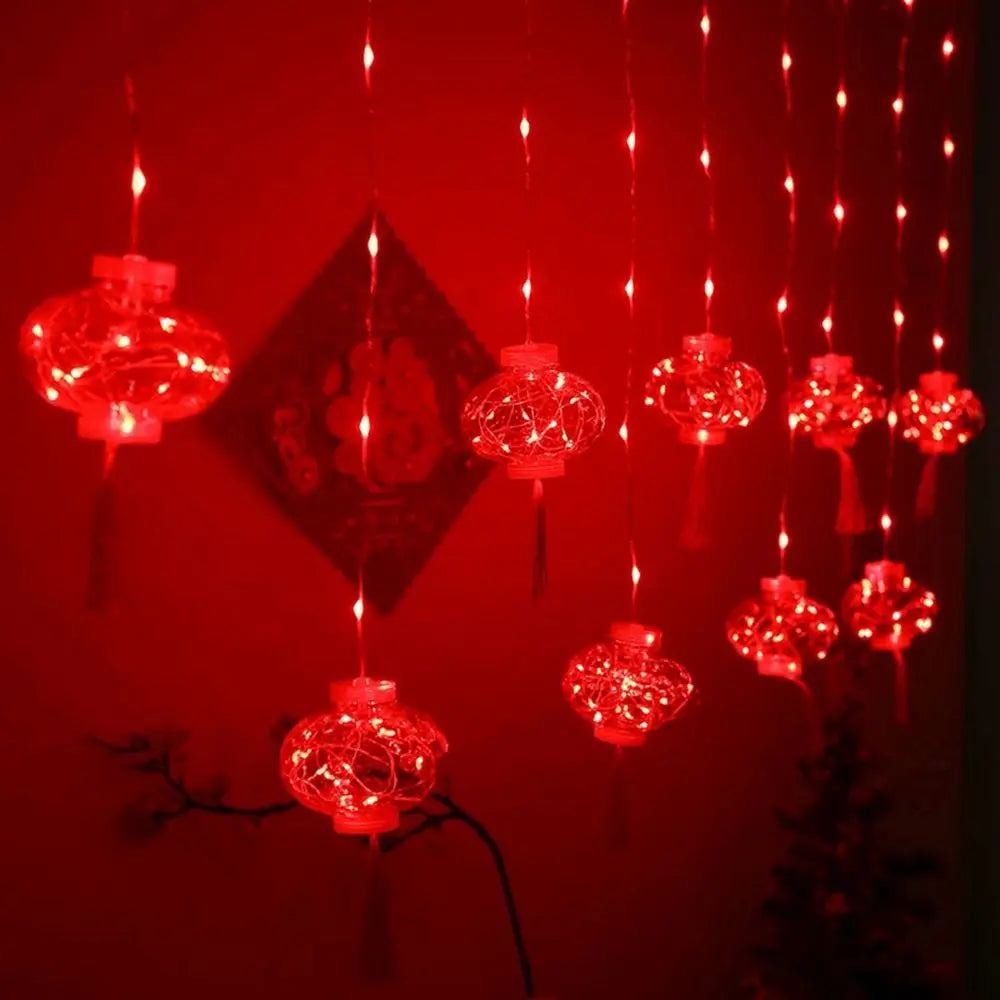 Traditional Chinese Knot Red Lantern LED