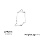 My Shape United States Map Pendent for Bracelet Necklace
