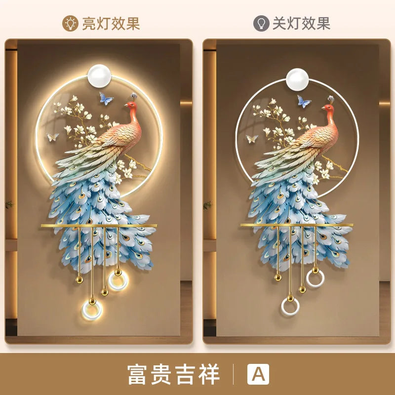 Modern Luxury Peacock Porch Light