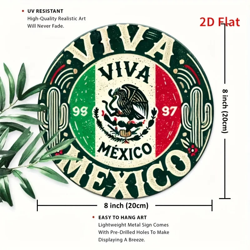 Viva Mexico Tin Sign