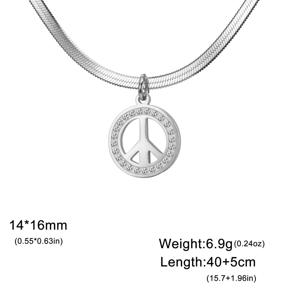 Peace Symbol Necklace