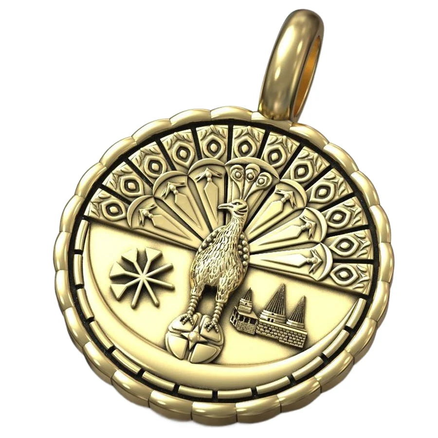 15g Yezidi Lalish Peacock Solid Sterling Silver