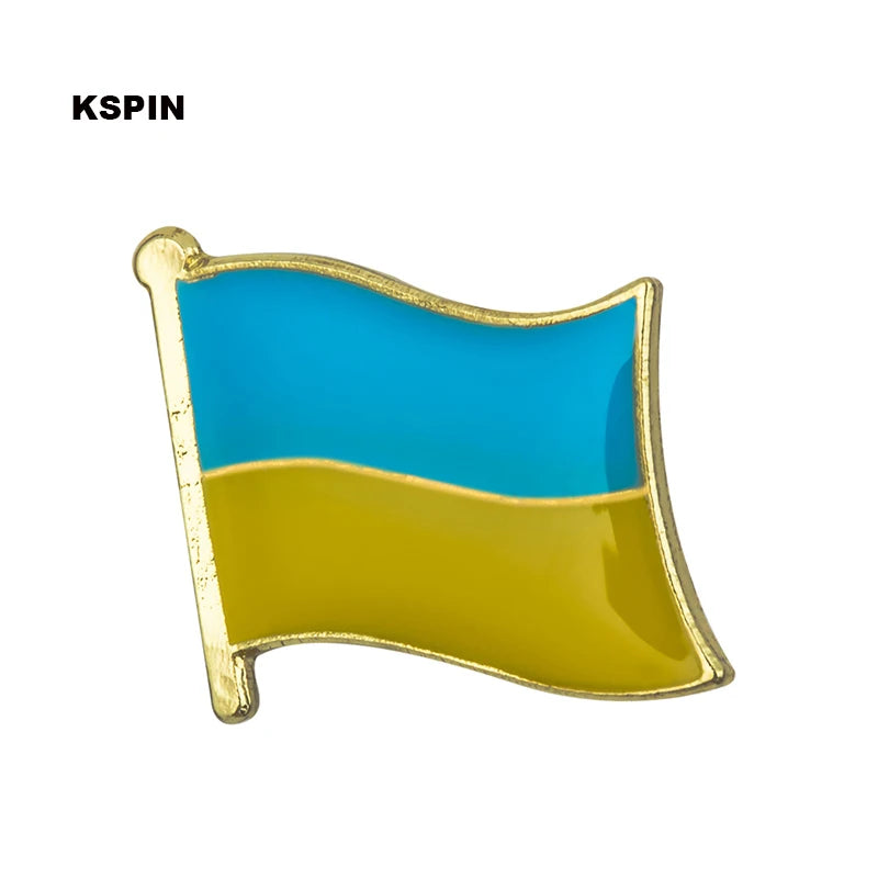 Ukraine Flag Badge Pin Lapel